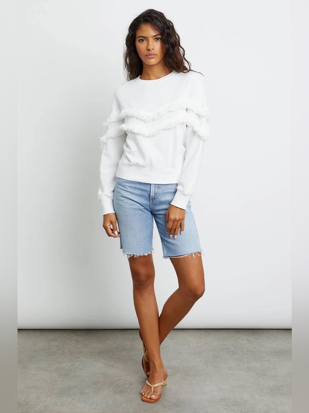 Rails Kinsey Fringe Crewneck Sweatshirt